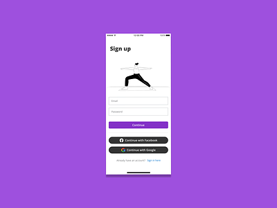 Daily UI 001 - Sign Up Page dailyui design figma mobile app ui ux