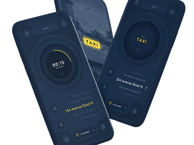 TAXI * Concept Design Neumorphism app app design concept flat minimalistic mobile ui ux