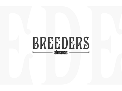 Breeders Almanac / Logo branding design dogs dogs magazine graphic design illustration logo magazine minimalistic papers vector