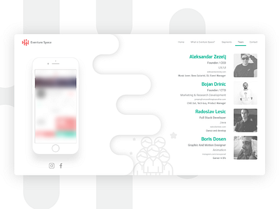 eventure.space * Landing Page, UX, UI app bright landing page team ui ux white