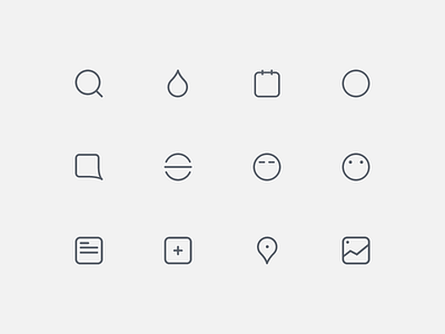 Minimalistic Shape Of UI icons minimal icon minimalistic