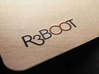 R3BOOT * Logo design design logo minimal minimalistic typography