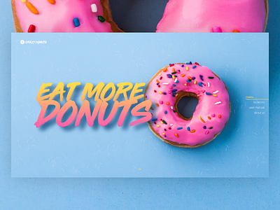 New Shot * Crazy Donuts donuts landing page presentation site web