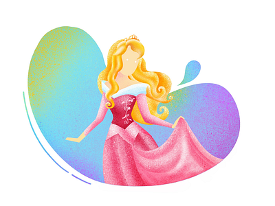 (21/100) Disney princess #8: Aurora aurora character design designchallenge disney disney princess girl illustration