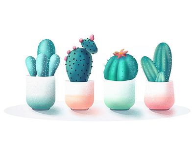 (36/100) Cactus. cactus illustration