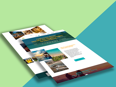 Beach Resort UI Landing Page Design