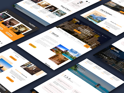 HOTEL Company Website Design branding design graphic design landing page typography ui ui design user interface ux