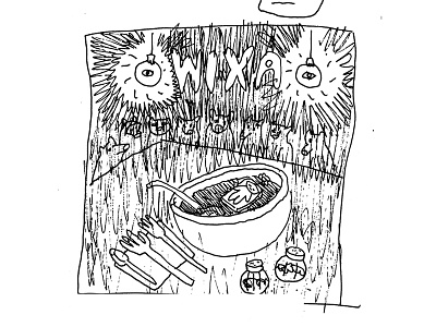 Imagination party doodle drawing dream handdrawn imagination ink silly soup