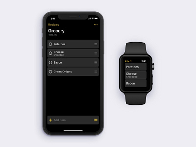 Grocery App apple watch grocery grocery app grocery list iphone shopping list