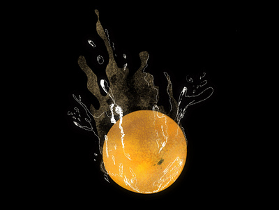 The drowning orange adobe art branding design fresh graphic design illustration poster summer summervibes trend