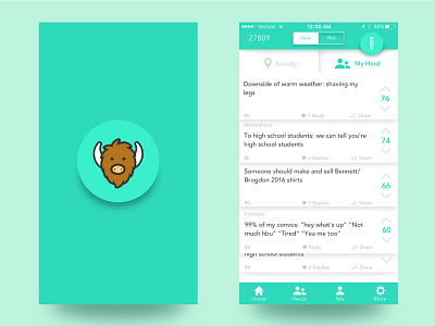 Yik Yak Reimagined design material material design redesign ui ux yak yik yik yak