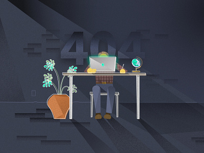 404 Page I made for work! 404 illustration page sketch