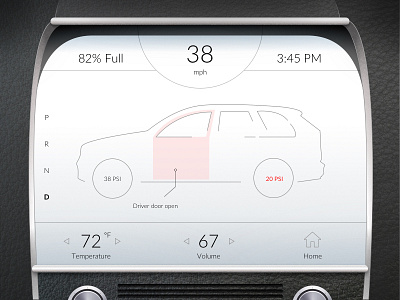 Daily UI #034 | Car Interface 034 34 daily ui