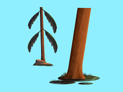 Trees Illustration 🌲 forest grain illustration photoshop trees woods