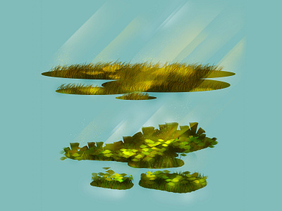Grass Illustration Practice 🌿 daily grass illustration photoshop practice