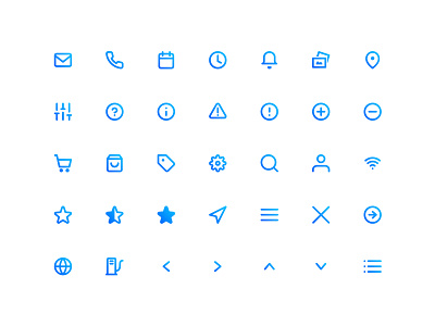 Outline Icon Set 📐 gradient grid icon icon grid icons outline outline icons svg tips tutorial