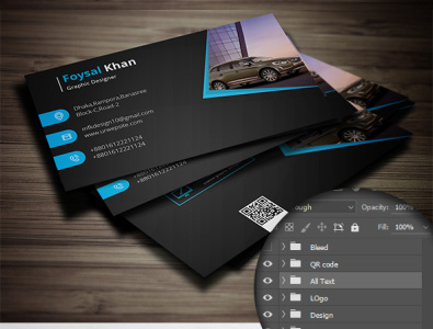 Rent Car Business Card branding business card design print design template ui