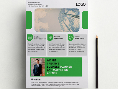 Corporate Flyer branding business card design flyer letterhead logo print print design psd template