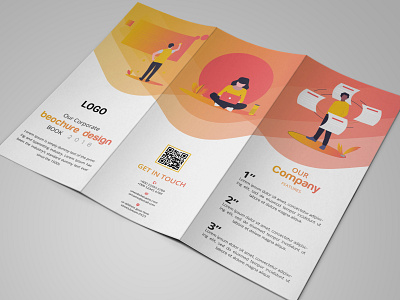 Corporate Trifold Brochure Design brochure brochure design brochure layout brochure template corporate brochure corporate business flyer corporate design corporate flyer flat design flyer design trifold brochure trifold template