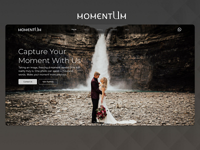 Wedding website landing page