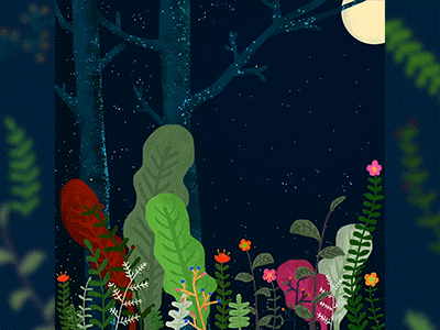 Night Forest gif