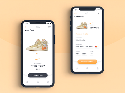 Sneaker App Credit Card Checkout