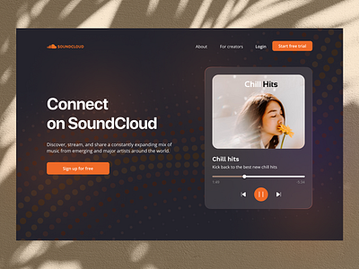 Soundcloud landing page --- Redesign