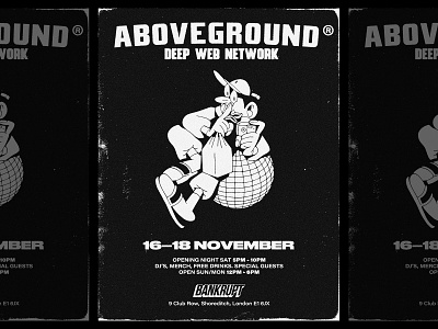 Aboveground design graphic design graphicdesign graphics illustration network poster poster art poster design posters shoreditch