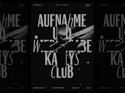 Aufnahme x Kablys poster