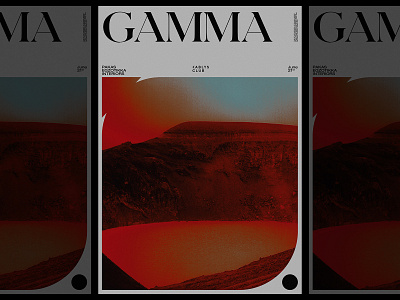 GAMMA poster design design studio designs graphic layout layoutdesign minimal poster poster art poster design typo typography