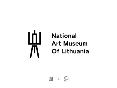 National Art Museum Of Lithuania #4 art branding brandmark clean concept design identity lithuania lithuanian logo logodesign logodesigns logodesinger logotype mark minimal museum vector