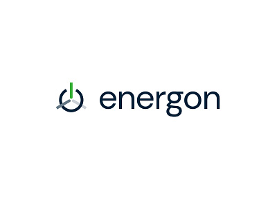 Energon wind power branding clean design identity logo minimal power turbine vector wind