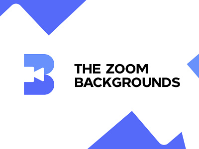 Zoom Backgrounds b icon b logo branding clean design identity letter b logo logotype vector zoom