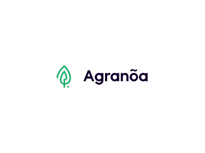 Agranoa branding brandmark clean design garden leaf linear logo mark minimal spear