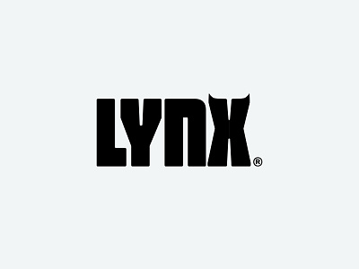 Lynx logo branding brandmark clean concept design identity logo logotype mark minimal type typogaphy typographic typographic logo vector