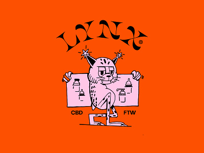 Lynx CBD v6 cbd concept design illustration logo logotype lynx type typography vector