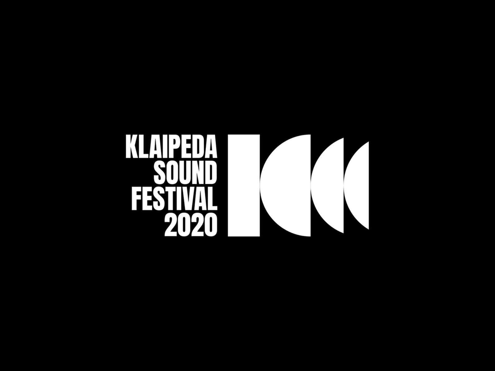 Klaipeda Sound Festival live on Behance! branding design graphic design graphicdesign identity logo logotype mark minimal visual design visual identity