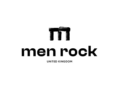 Menrock logo option 2 branding brandmark clean concept design identity logo logotype mark minimal stone