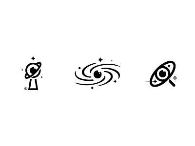 Space Exploration symbols branding brandmark concept design identity logo mark vector