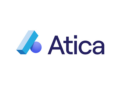Atica balance branding brandmark design geometric identity logo mark shapes visual identity