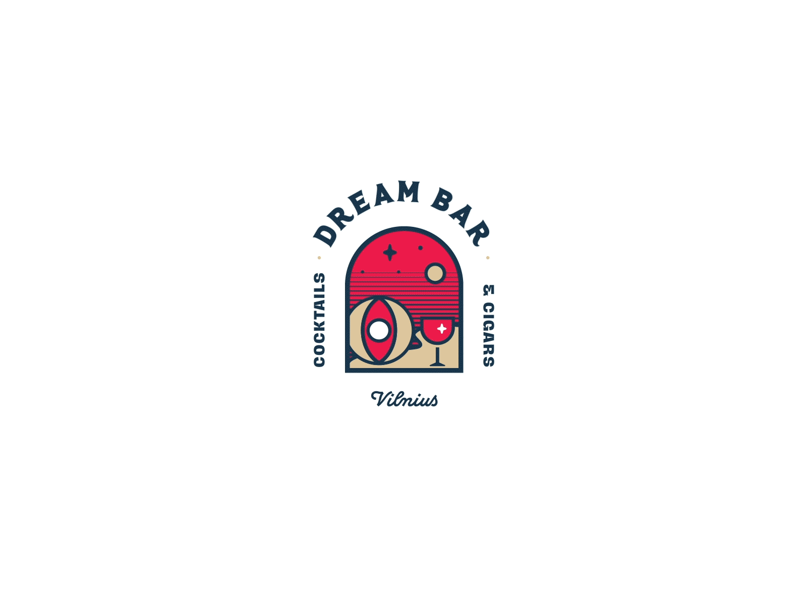 Dream Bar animated logo animation arc bar branding design dream identity illustration illustrative logo logo logo animation mark