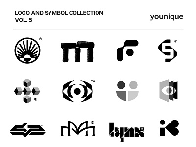 Logofolio vol.5 on Behance branding brandmark design geometric identity logo logofolio logotype mark minimal typographic