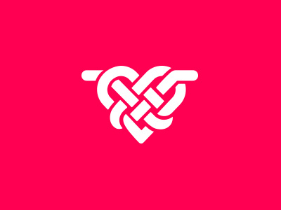 Loveknot heart knot logo love younique