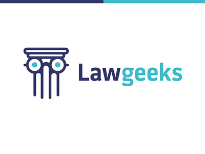Lawgeeks logo column eyeglasses geek geeks law pillar