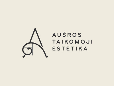 Ausros Taikomoji Estetika logo aesthetics applied clinic golden ratio