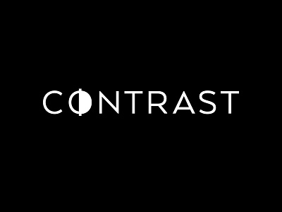 Contrast logo concept concept contrast logo minimal