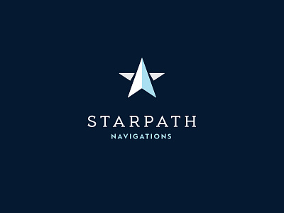 Starpath compass logo navigation path star
