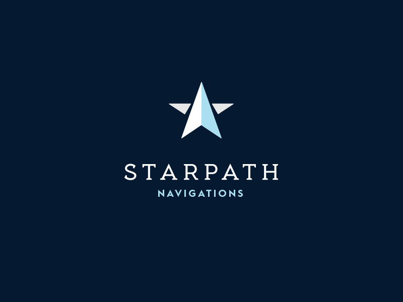 Starpath logo navigation compass path star