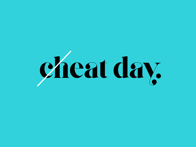 Cheat Day #1 cheat day diet logo type
