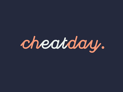 Cheat Day #2 cheat day diet logo type